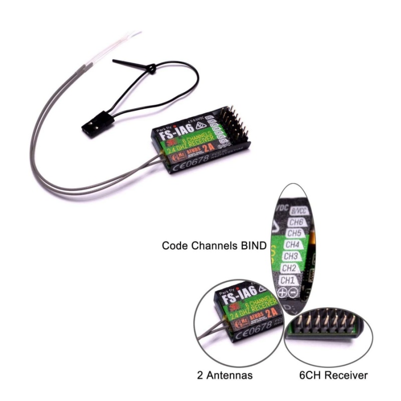 Flysky FS-IA6 Receiver 6CH Dua - Drone Racing Battery recension och pris