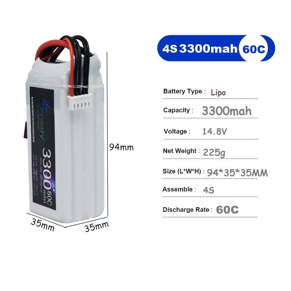 LiPo Rechargeable Battery 4S 3 - Drone Racing Battery recension och pris