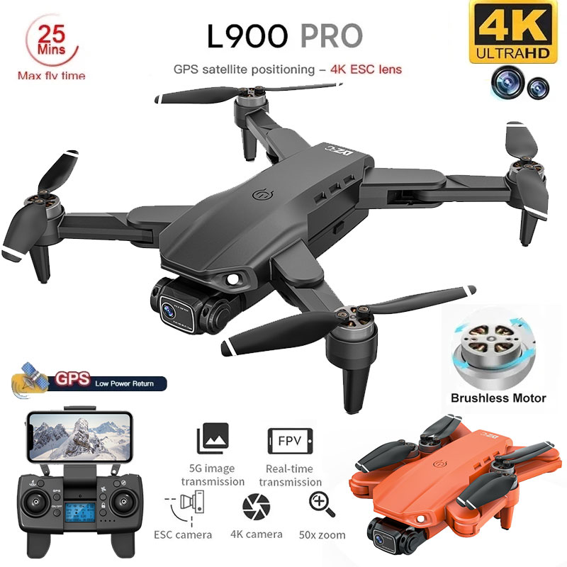 L900 Pro GPS Drone 4K Professi - Drone Racing Camera recension och pris