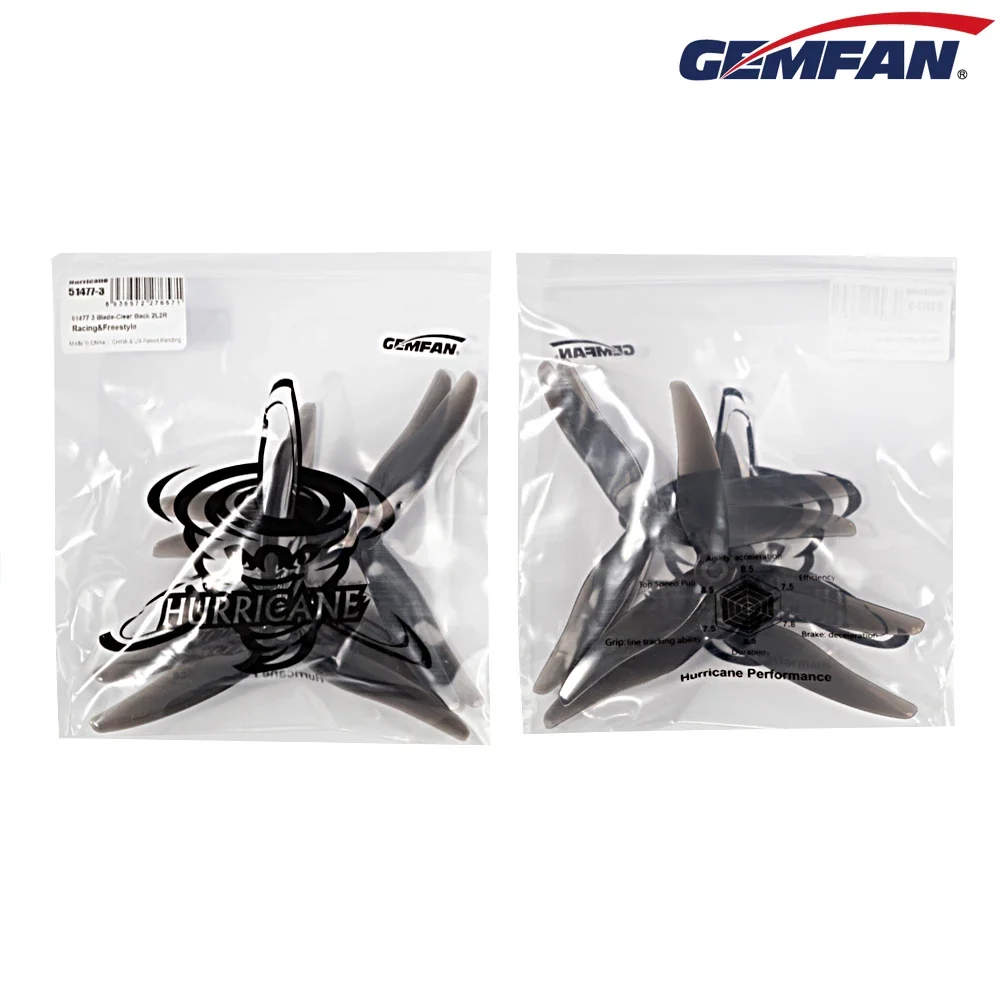 10Pairs (10CW + 10CCW) Gemfan  - Drone Racing Propeller recension och pris