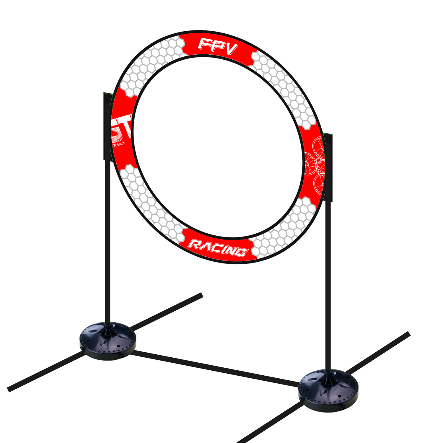 765mm Circular Drone FPV Racin - Drone Racing Flag recension och pris