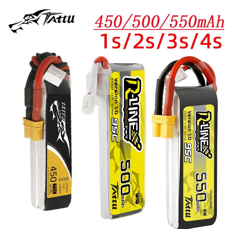 3Pcs NEW TATTU 450/500/550mAh  - Drone Racing Battery recension och pris