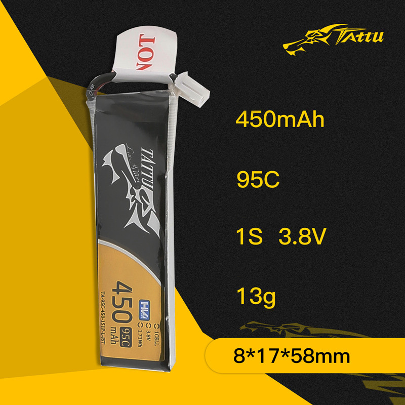3Pcs NEW TATTU 450/500/550mAh  - Drone Racing Battery recension och pris