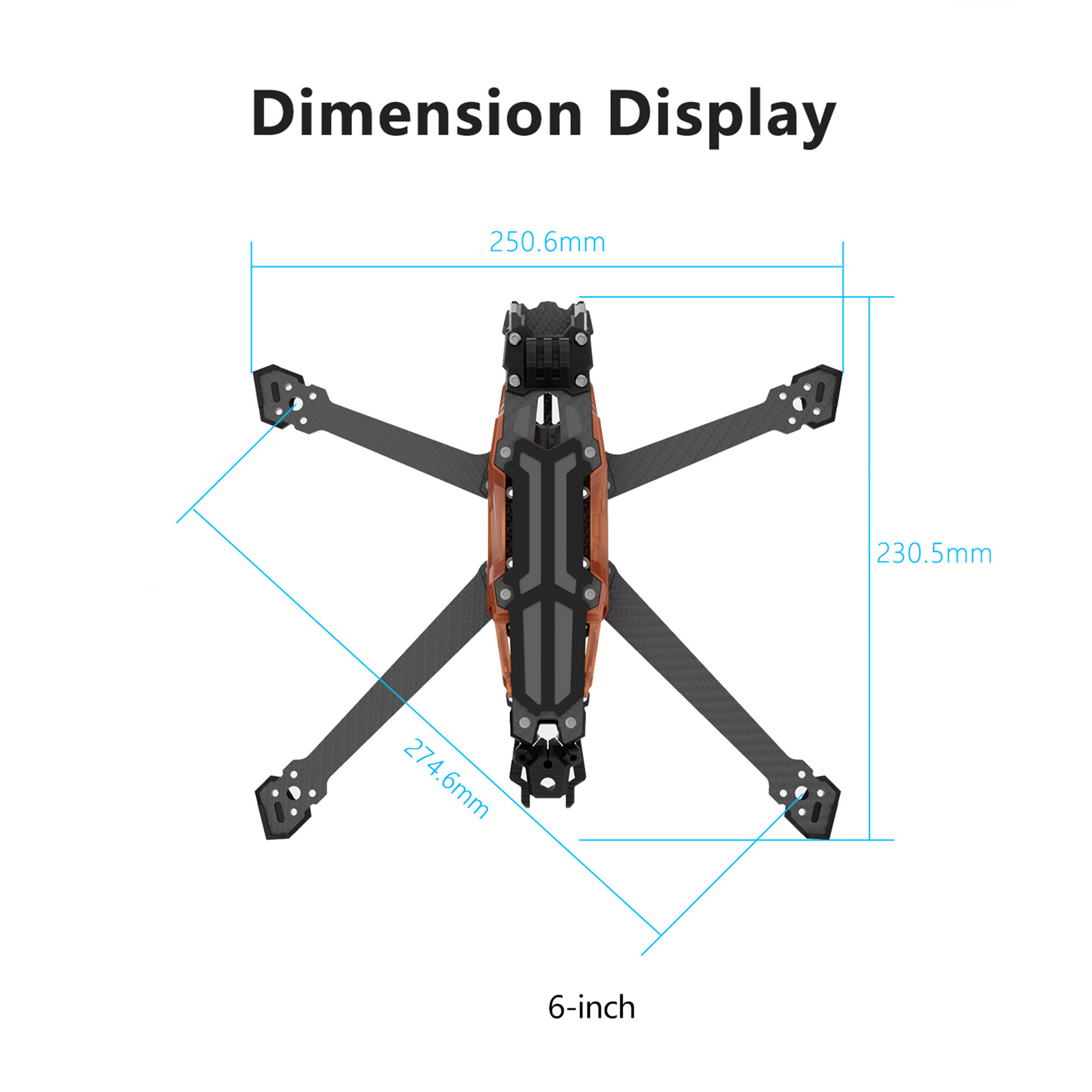 GEPRC GEP-Vapor-D5 D6 O4 Pro C - Drone Racing Frame recension och pris