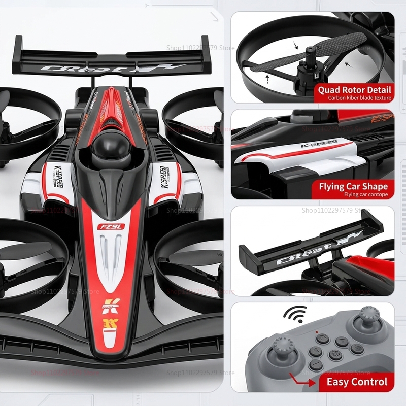 Mini RC Flying Car Transformab - Drone Racing Charger recension och pris