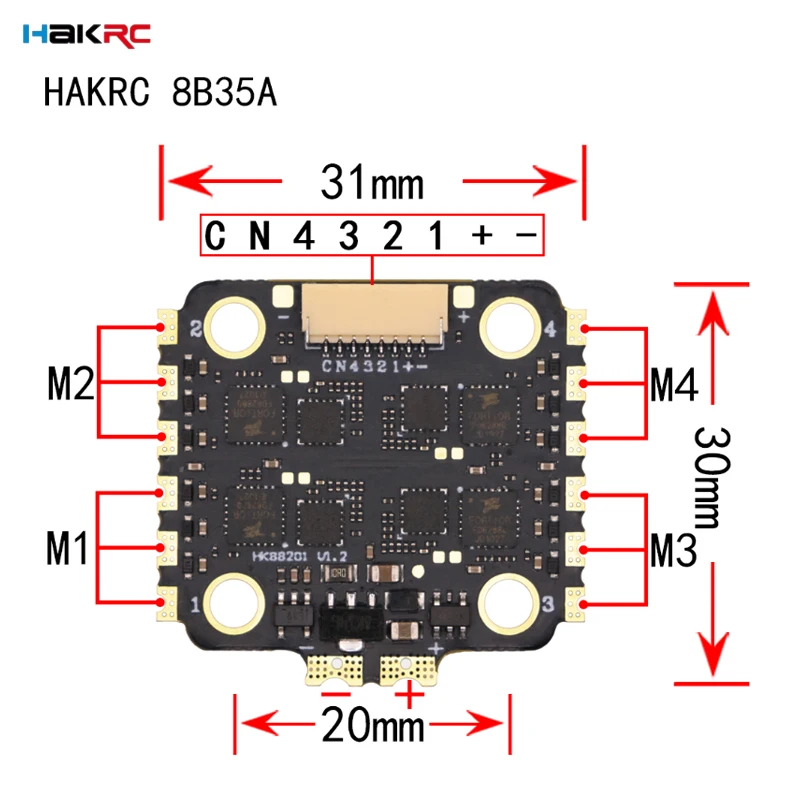 HAKRC F7220 V2 F7 Mini Flight  - Drone Racing Flight Controller recension och pris